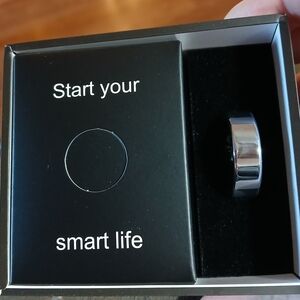 Smart Ring Silver Size 12 Mens New